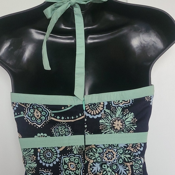 Ann Taylor Loft Floral Halter Dress Size 4 - Picture 7 of 9